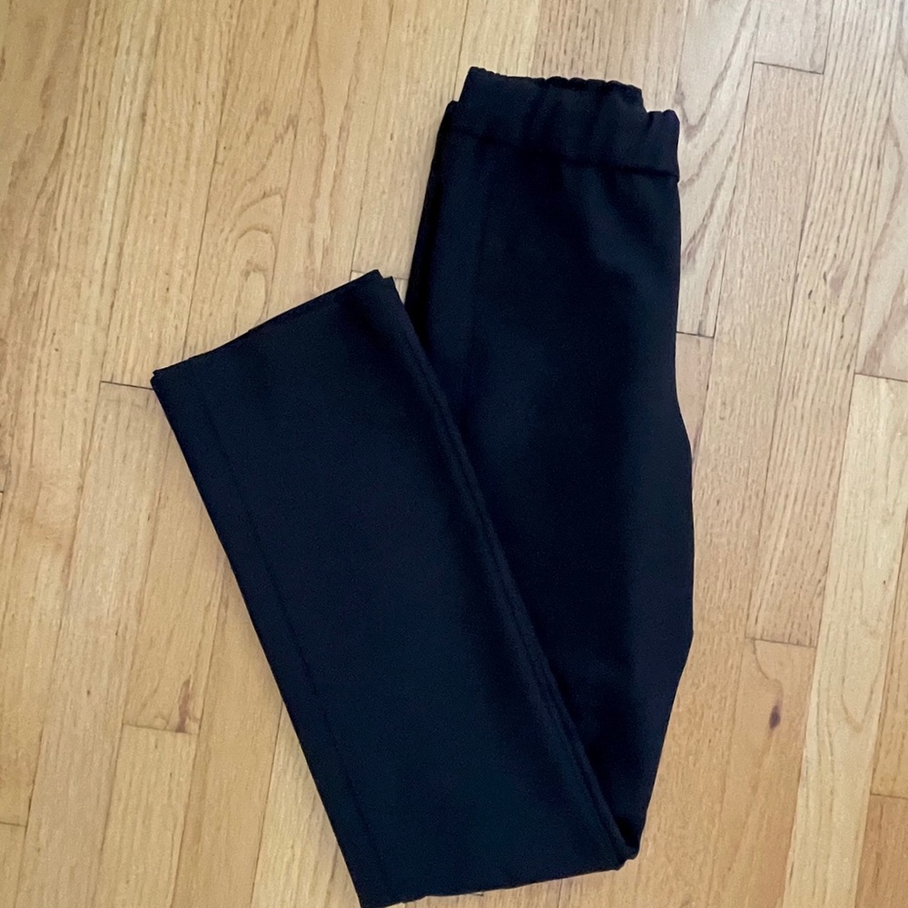 Zara black pants straight leg flare